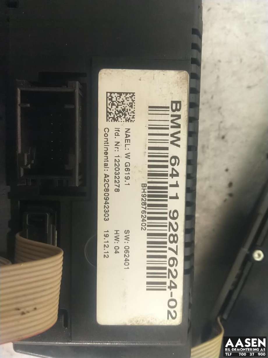 Varmeapparat betjening til BMW X1 2009-2015 (E84) (E84) 