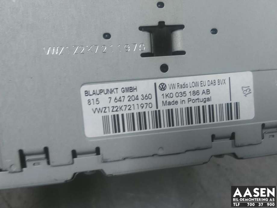 Bilstereo til VW Passat 2011-2015 (B7) (B7)