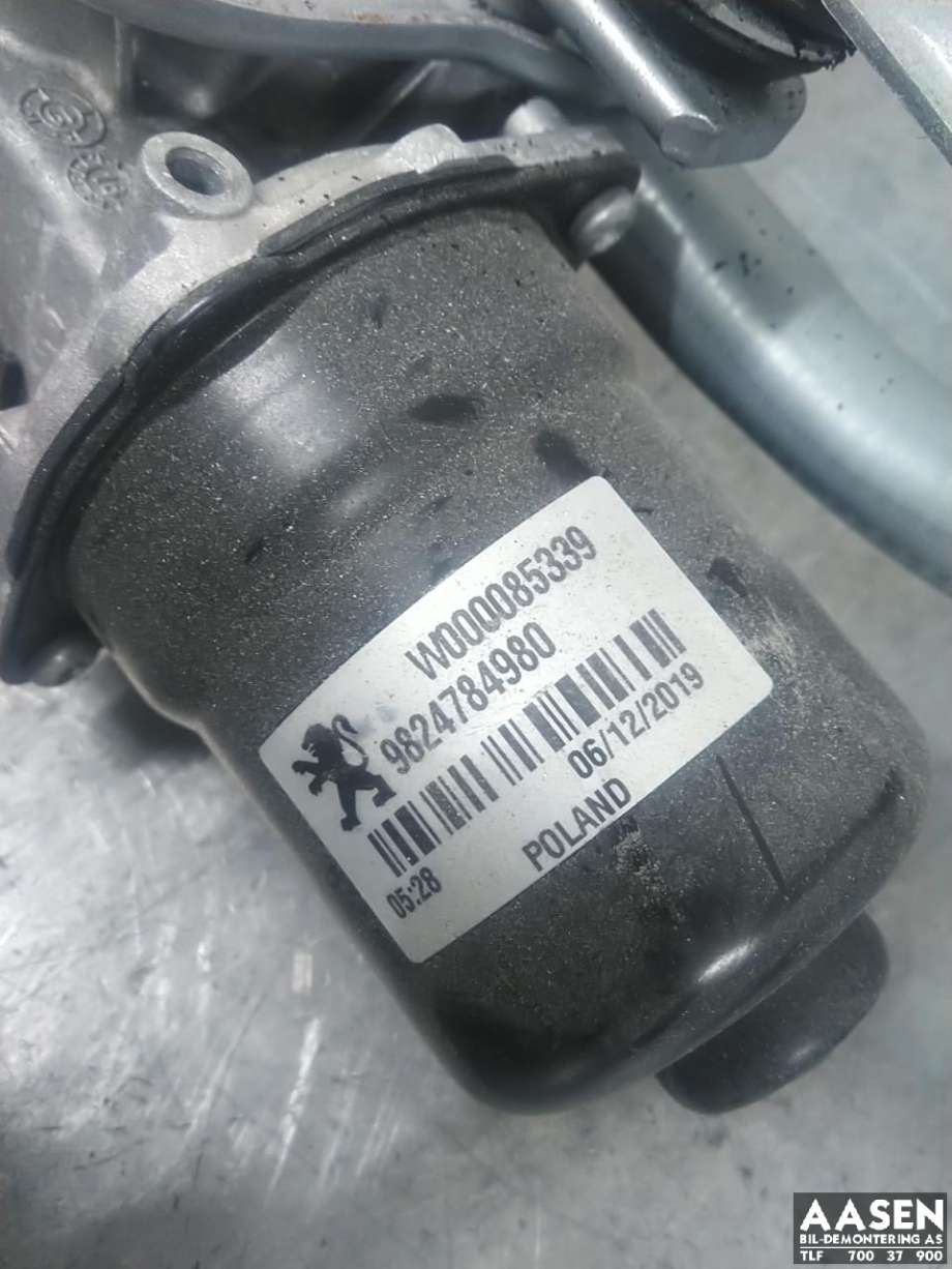 Viskermotor frontrute komplett m/overføring til Peugeot e-208 2019-->>  (98 247 849 80|)