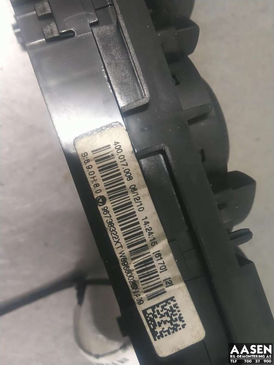 Varmeapparat betjening til Peugeot 3008 2009-2016 (Type I)