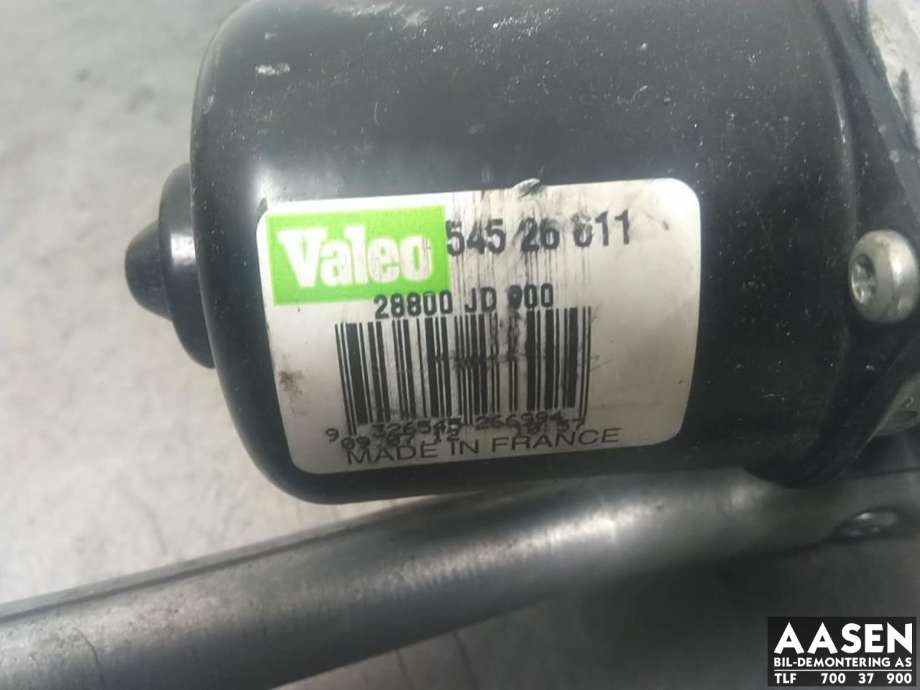 Viskermotor frontrute komplett m/overføring til Nissan Qashqai 2010-2014 (Type I, Fase 2)  (28800JD900|)