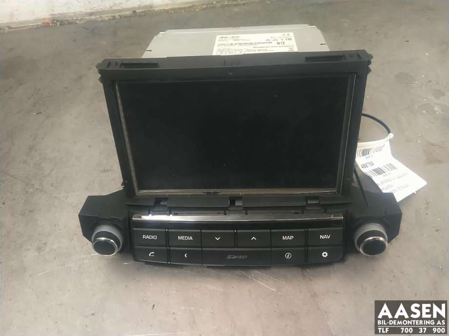 Bilstereo navigasjon betjeningspanel til Hyundai Tucson, 2015-2020 (96560D 70124X)