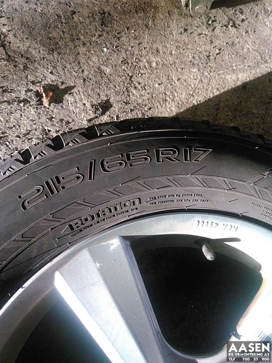 Hjulsett aluminium vinter til Peugeot 3008, 2016-->> (Type II)  