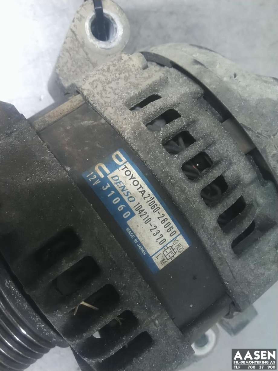 Dynamo diesel til Toyota RAV4 2009-2013 (Type III, Fase 2)  