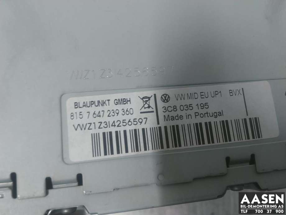 Bilstereo til VW Tiguan 2007-2011 (Type I, Fase 1)  