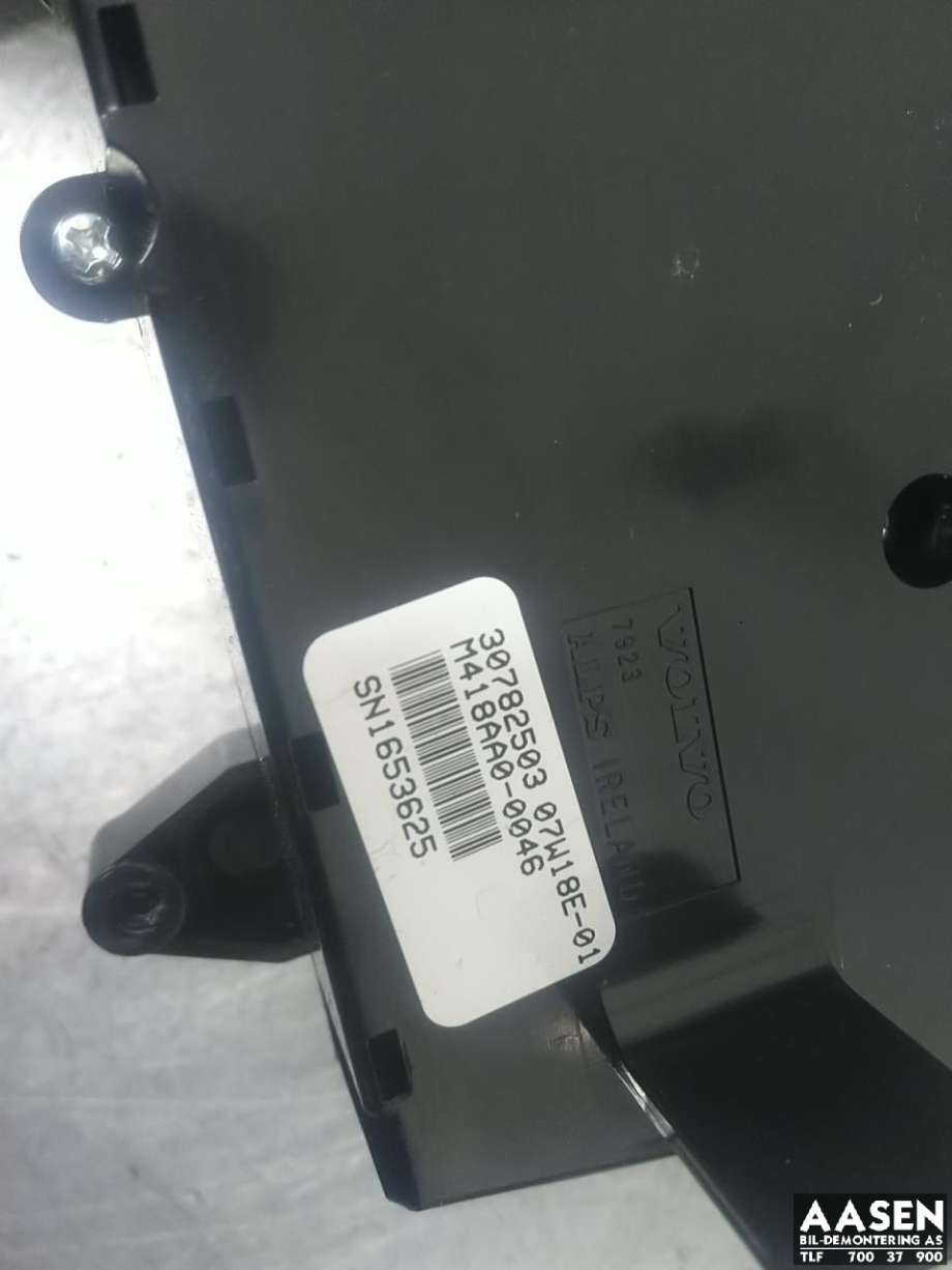 Varmeapparat betjening til Volvo V70 2005-2007 (Type II, Fase 2)  