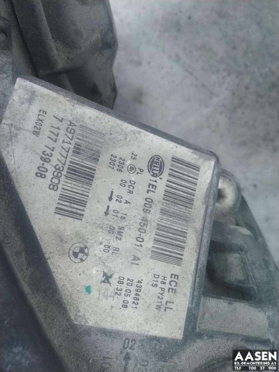 Frontlykt venstre xenon til BMW 5-Serie 2003-2010 (E60/E61) (E60/E61) (63 12 7 177 751|)