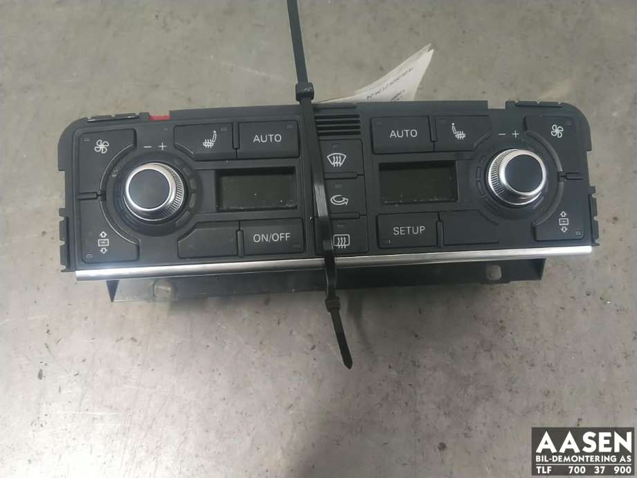 Varmeapparat betjening til Audi A8, 2003-2010 (Type II) (4E0 820 043 G)