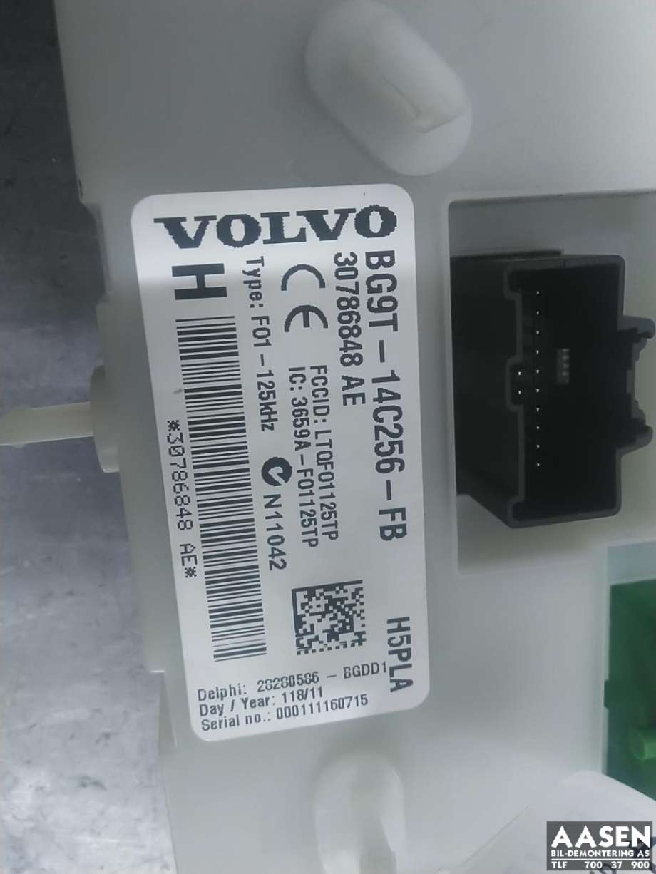 Styreenhet diverse til Volvo V60 2010-2013 (Type I, Fase 1)  