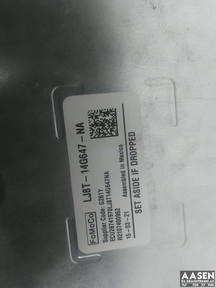 Styreenhet autopilot til Ford Mustang Mach-e 2020-->>  (LJ8T-14G647-NA|2615861|LJ8T-19J201-FR)