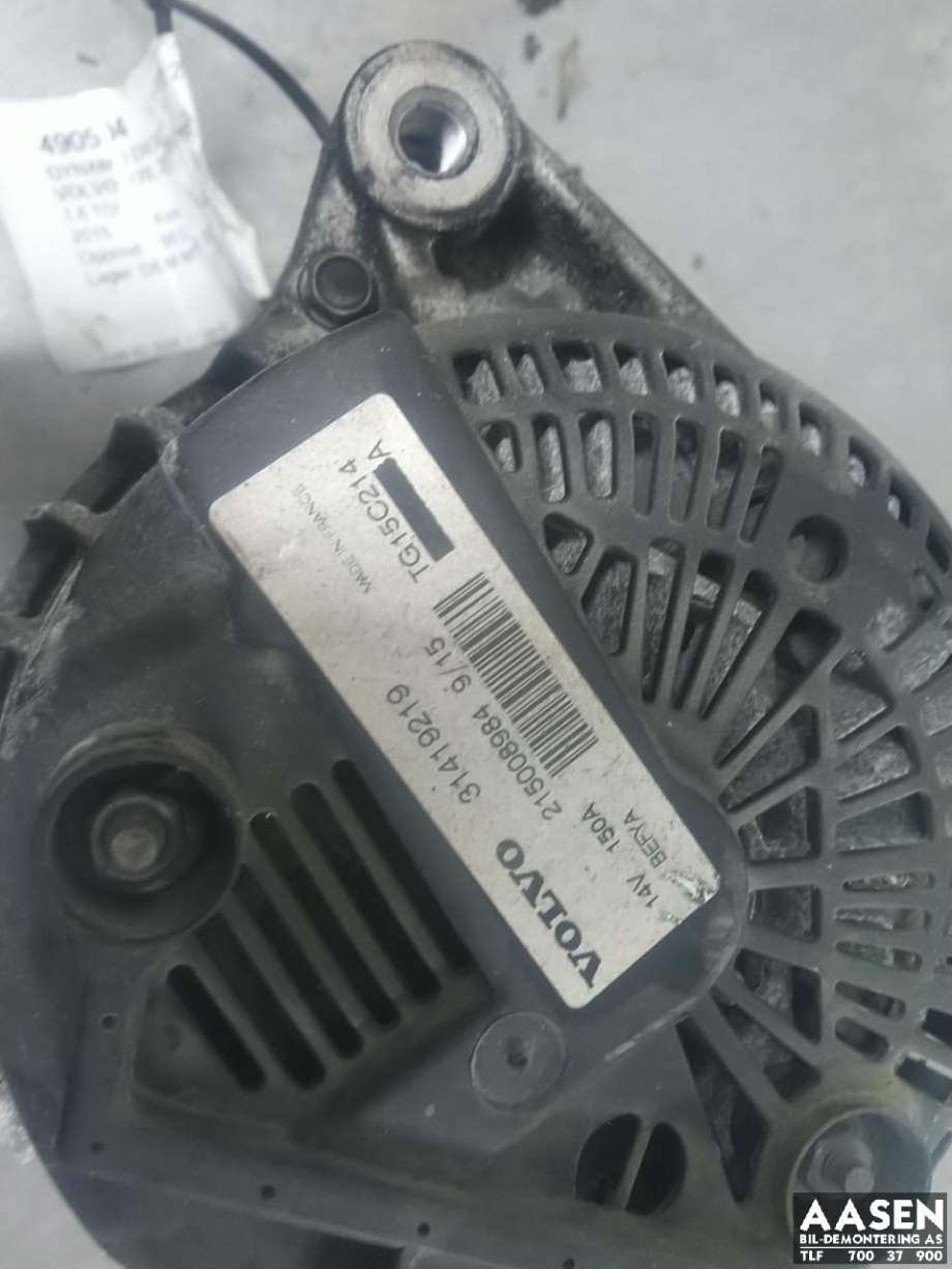Dynamo diesel til Volvo V70 2014-2016 (Type III, Fase 2)  (36012505|)