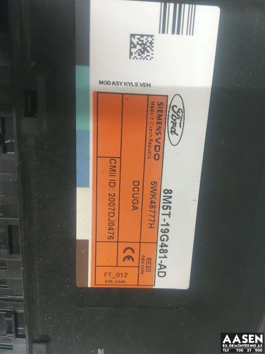 Styreenhet nøkkelfri/keyless til Ford Kuga 2008-2012 (Type I) (8M5T-19G481-AD|)