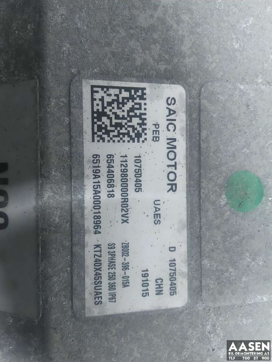 Inverter elbil til MG ZS EV 2019-2021 (Type I, Fase 1)  