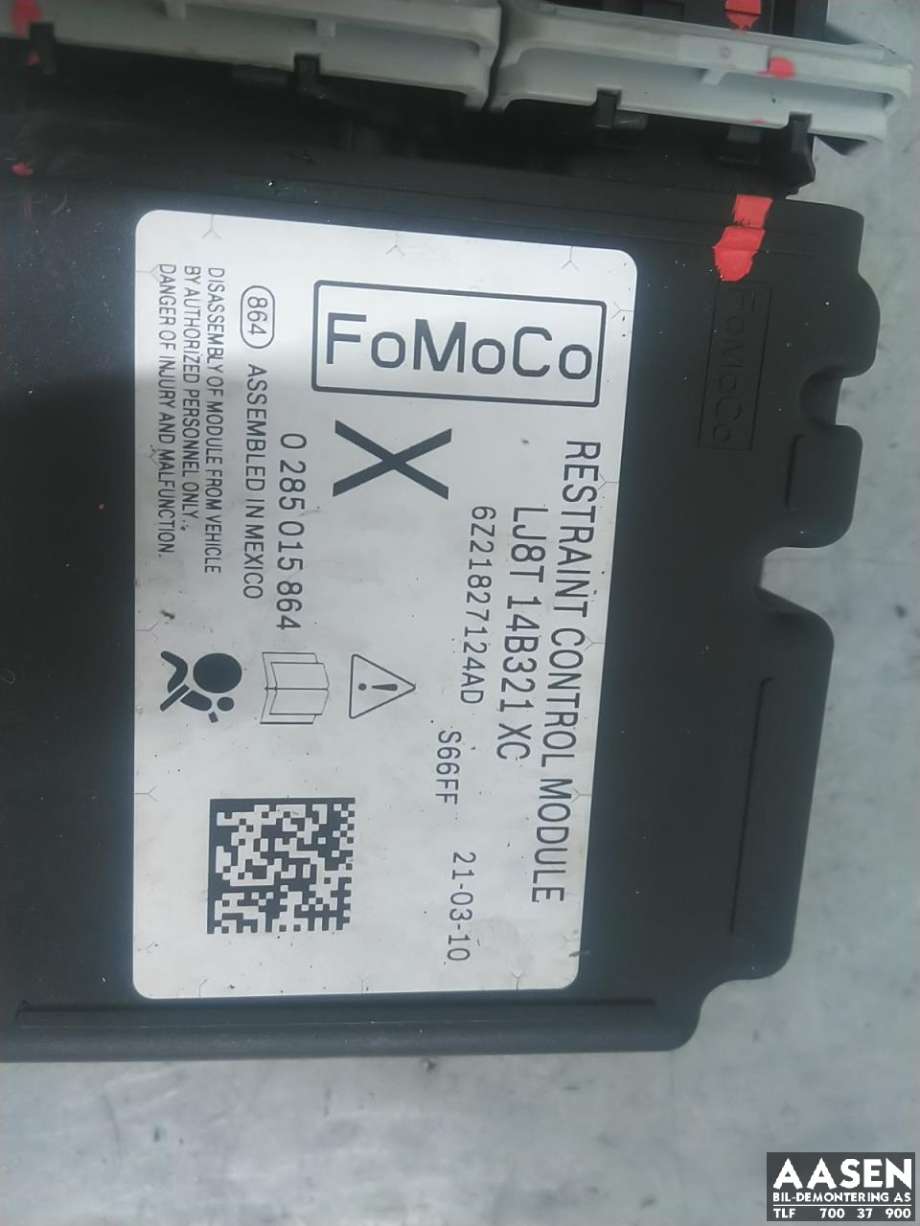Airbag elektronikk til Ford Mustang Mach-e 2020-->>  (2516675|LJ8T-14B321-XC|LJ8T-14B321-XA)