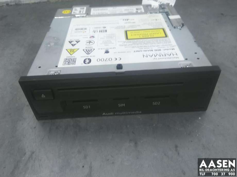 Bilstereo til Audi A3, 2012-2016 (Type III, Fase 1)