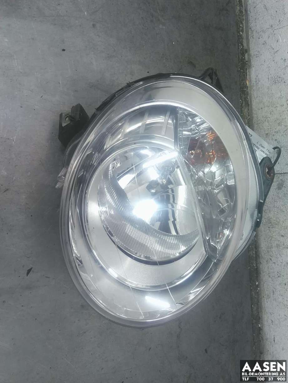 Frontlykt høyre halogen til Fiat 500, 2008-2020