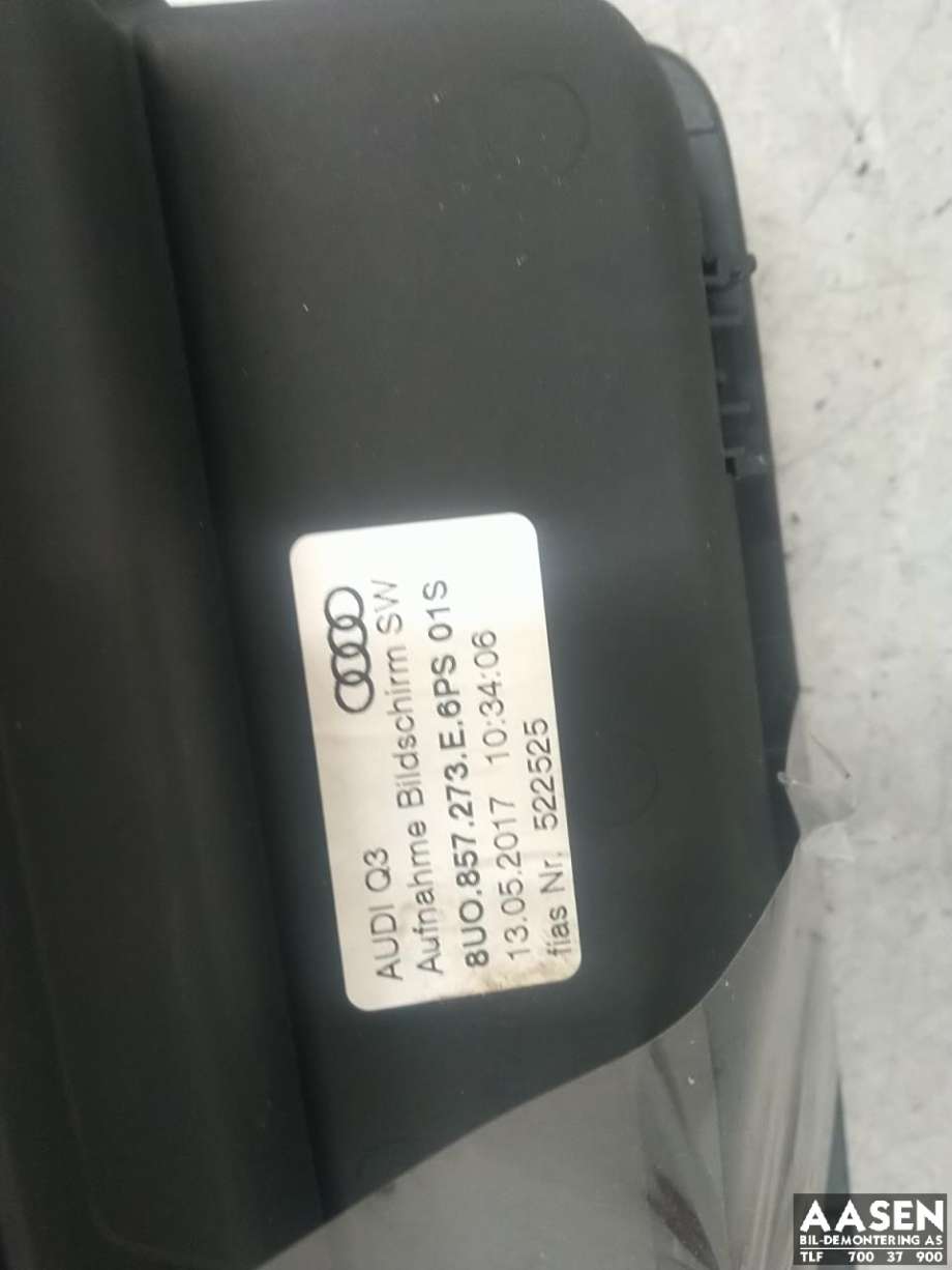 Bilstereo navigasjon skjerm til Audi Q3 2015-2018 (Type I, Fase 2)  (83A919604C|)