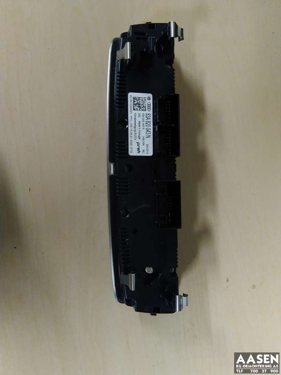 Varmeapparat betjening til Audi Q3 2019-->> (Type II) (83A 820 043 N|)