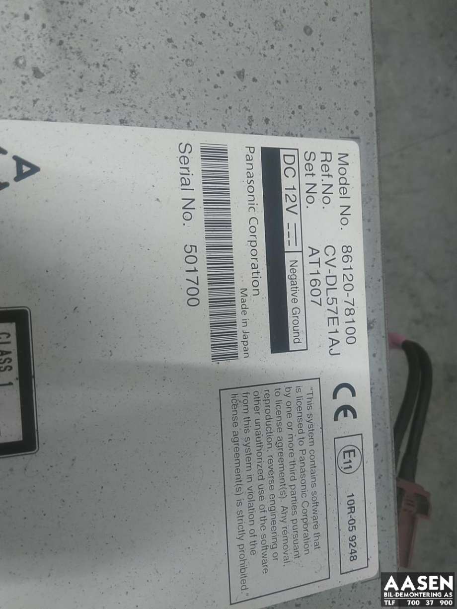 Bilstereo til Lexus NX 2014-2021 (Type I) (AZ10) (AZ10) (8612078100|8612078102|)