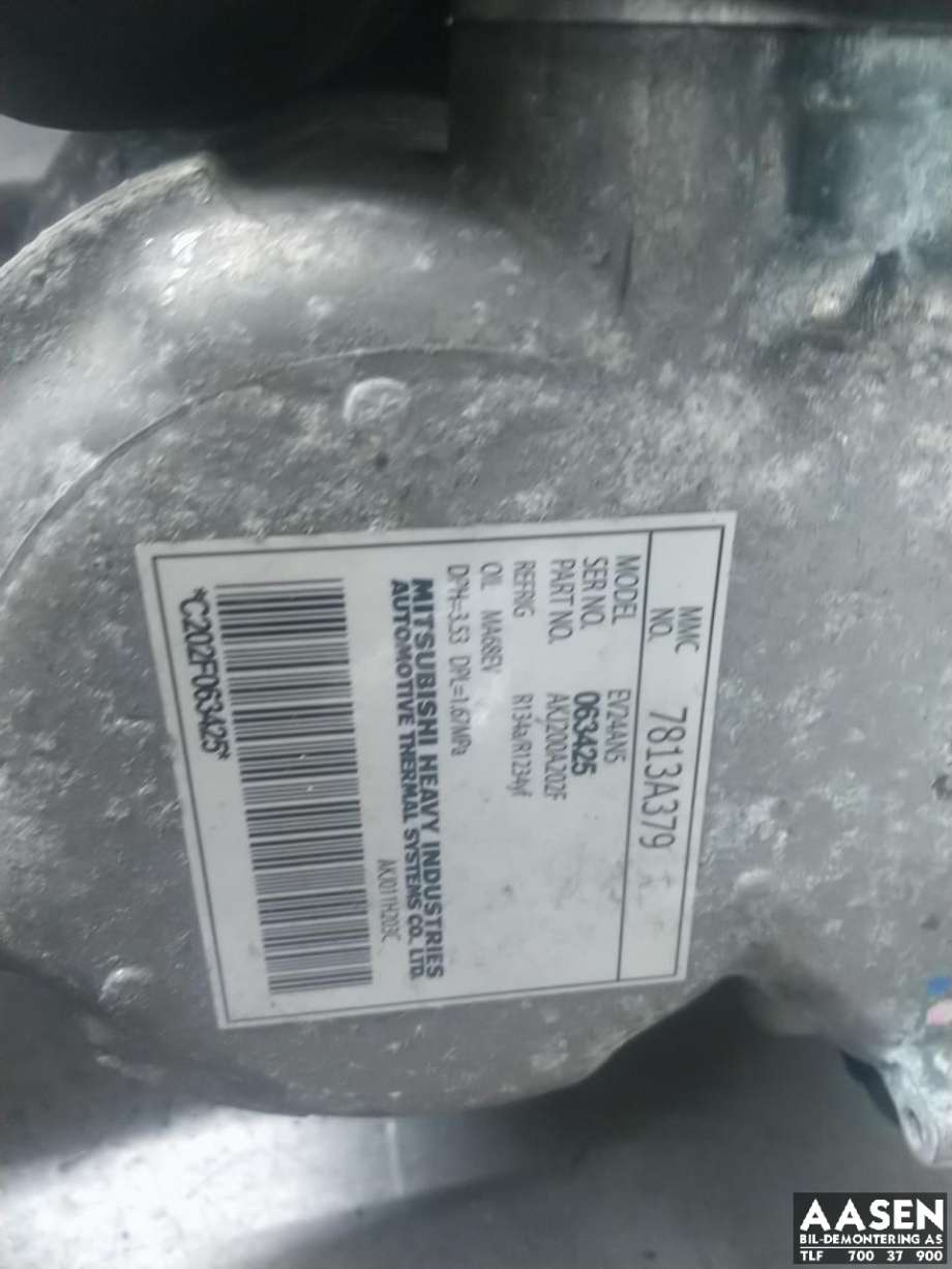 Aircondition kompressor hybrid til Mitsubishi Outlander 2015-->> (Type III, Fase 2)  