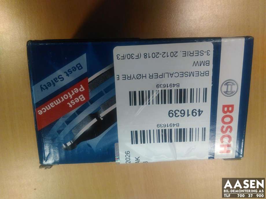 Bremsecaliper høyre bak til BMW 3-Serie 2012-2018 (F30/F31/F34) (F30/F31/F34) (BOSCH|0986494554|)