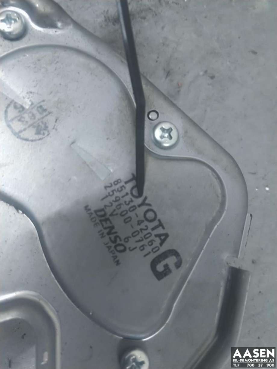 Viskermotor bakrute til Toyota RAV4 2006-2009 (Type III, Fase 1)  