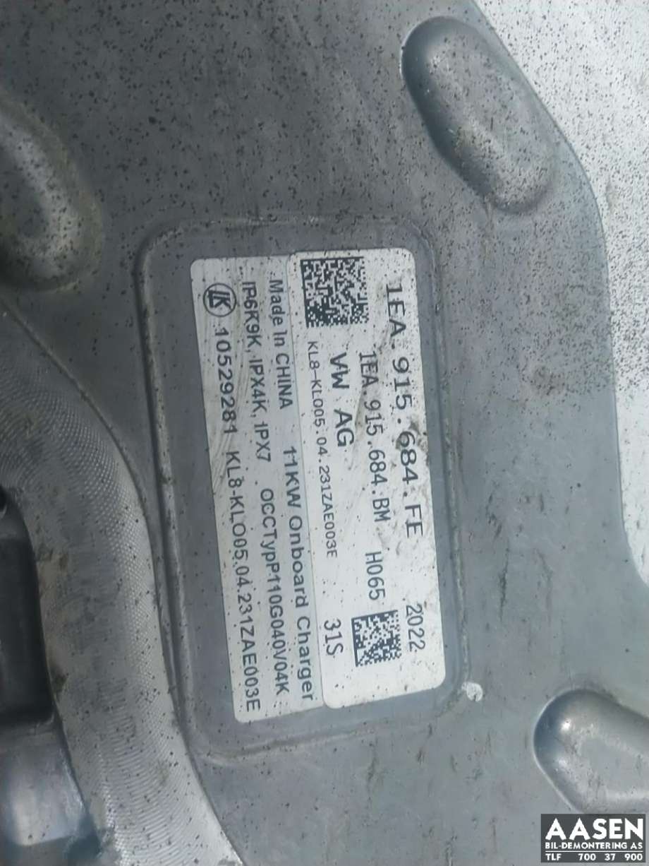 Batterilader (OBC - On Board Charger) til VW ID.4 2020-->>  (1EA 915 684 FE|)