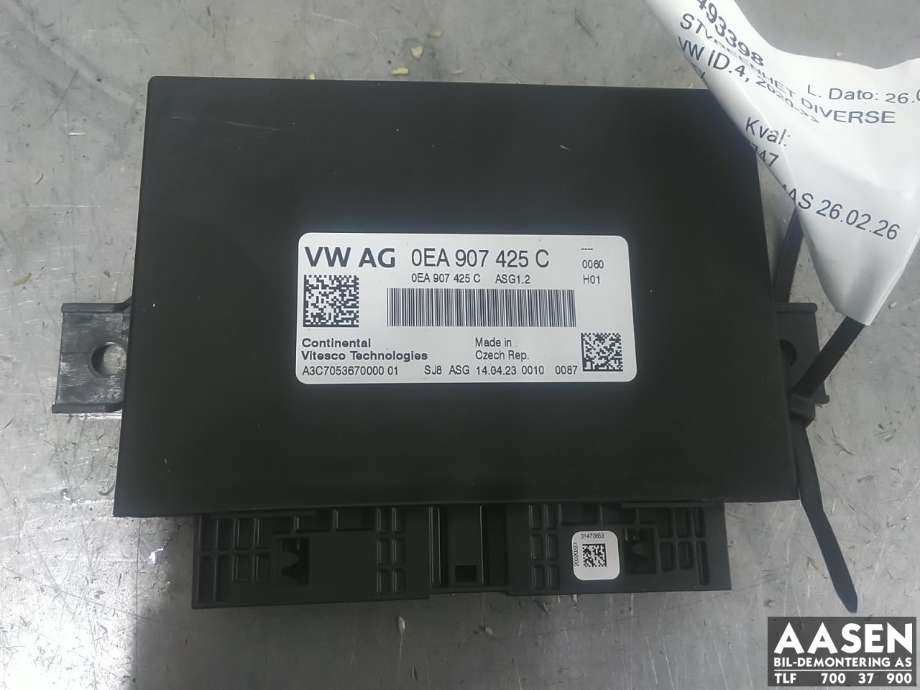 Styreenhet motor til VW ID.4 2020-->> (0EA 907 425 C|0EA 906 012 DN|)