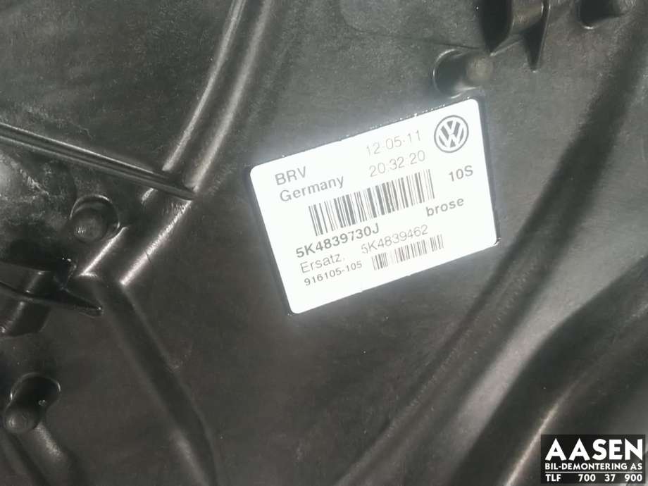 Ruteheis høyre bak til VW Golf VI 2008-2012