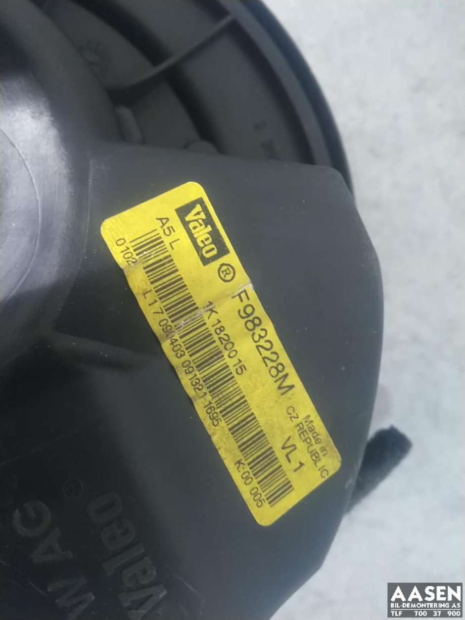 Varmeapparat motor til VW Touran 2003-2006 (Type I, Fase 1)  (1K1 820 015 E|)