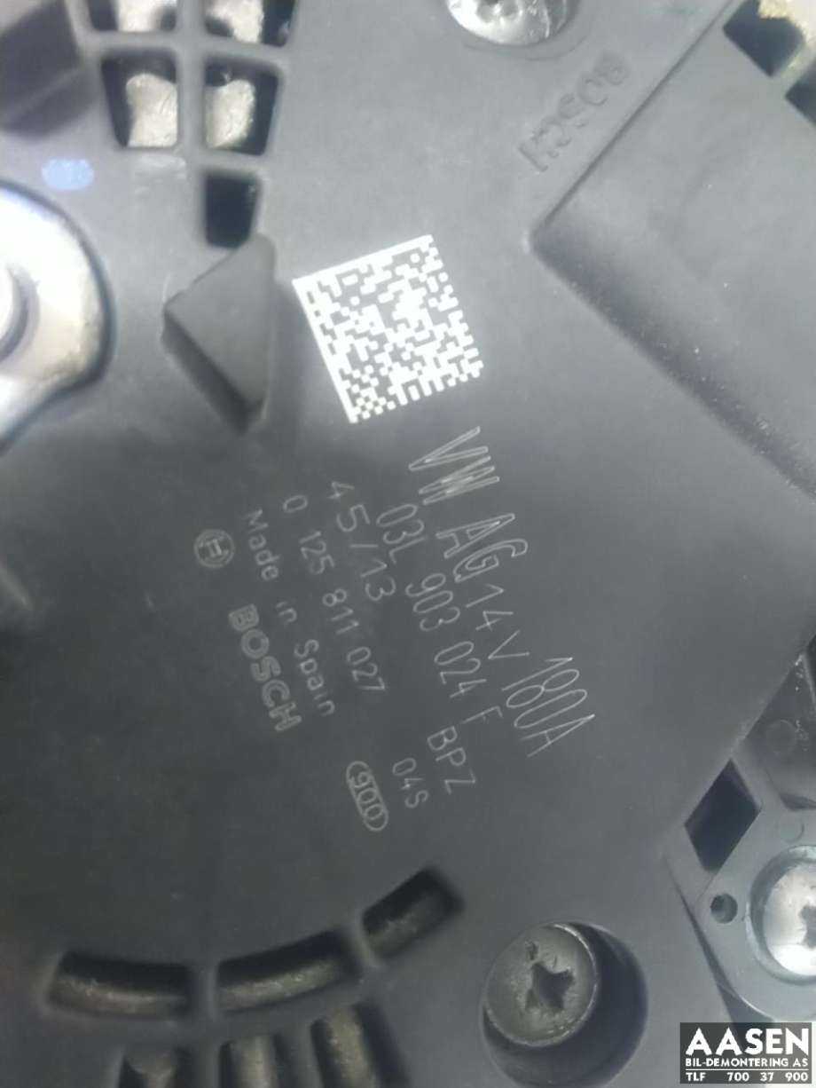 Dynamo diesel til VW CC 2012-2014 (PASSAT CC) (PASSAT CC) (03L 903 024 F|03L 903 024 FX|)
