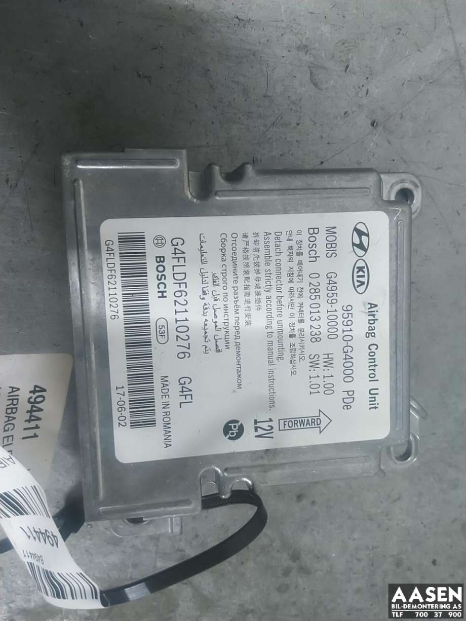 Airbag elektronikk til Hyundai i30, 2017-2020 (Type III)  