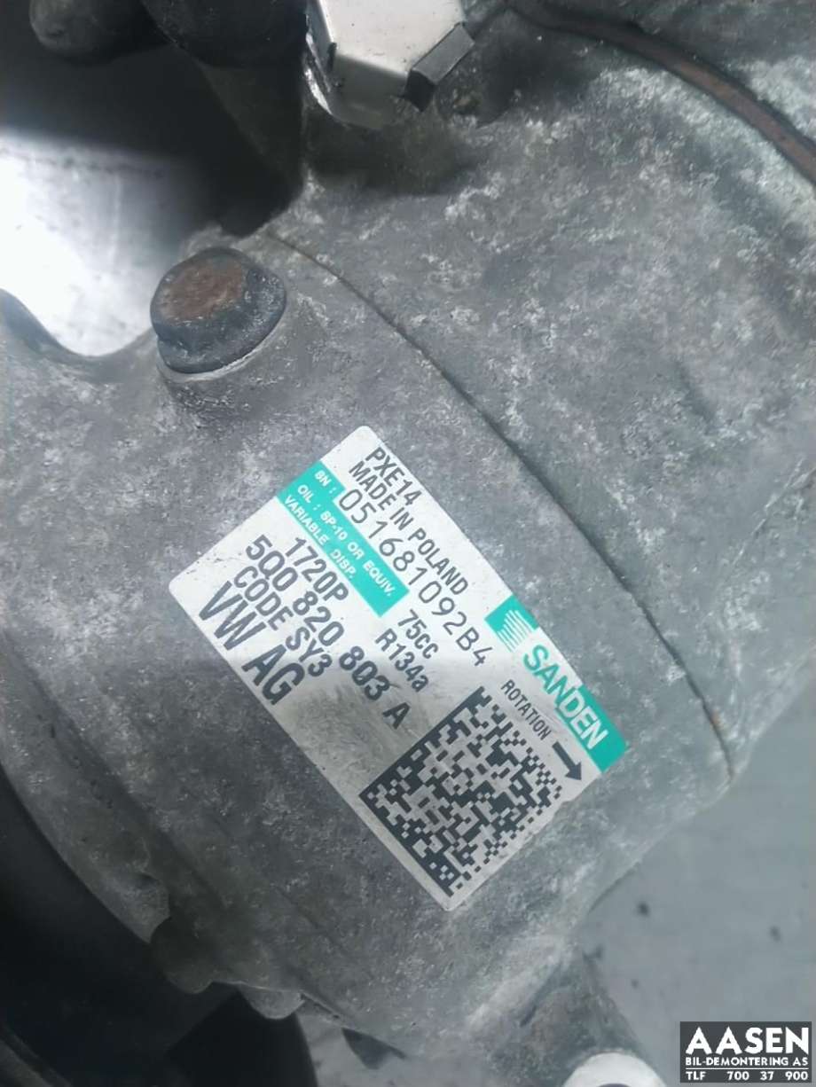 Aircondition kompressor til VW Golf VII 2012-2017 (Fase 1)  