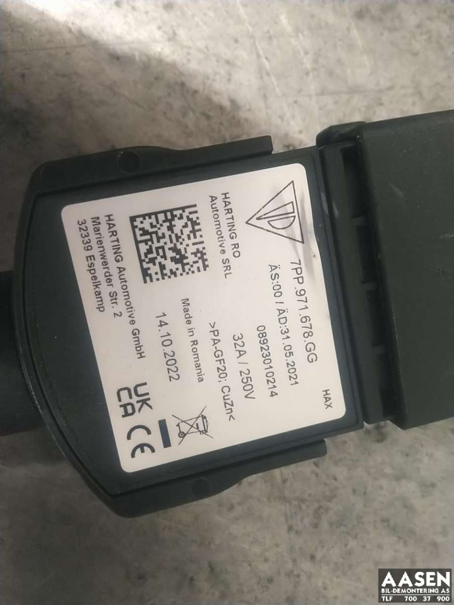 Batterilader kabel til Audi e-tron 2018-->>  (7PP 971 678 GG|)