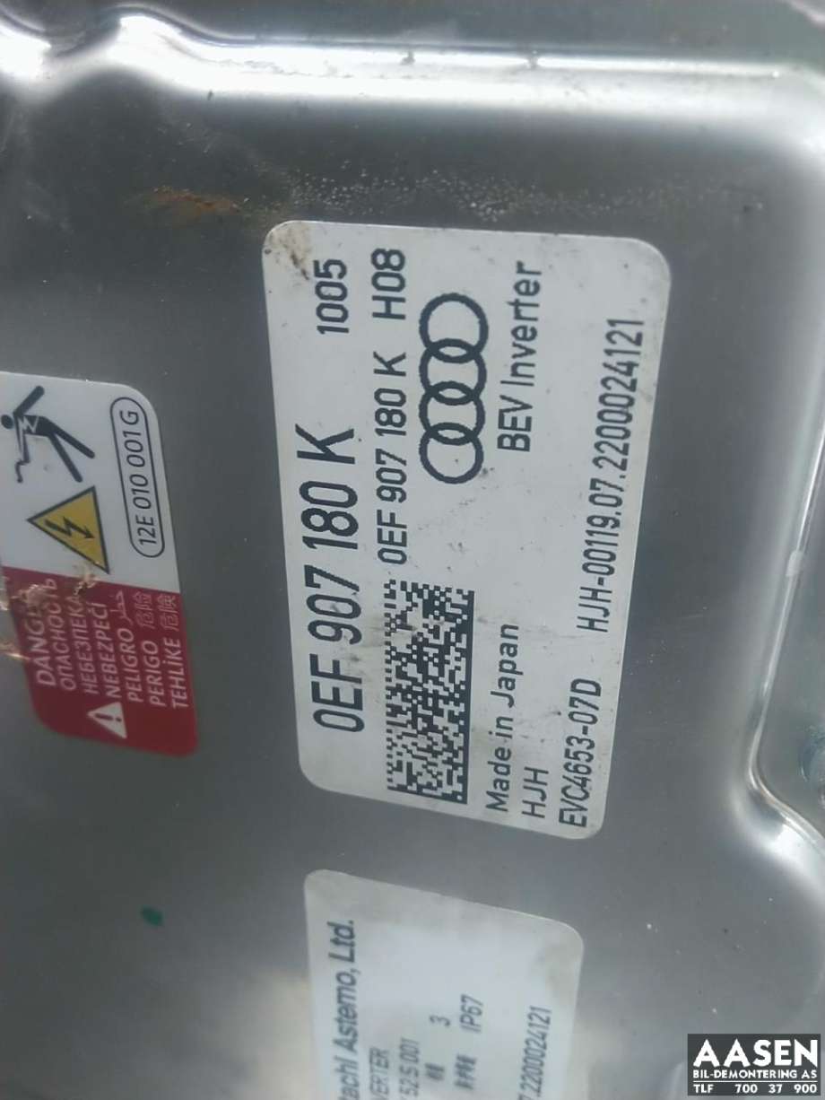 Inverter elbil til Audi e-tron 2018-->>  