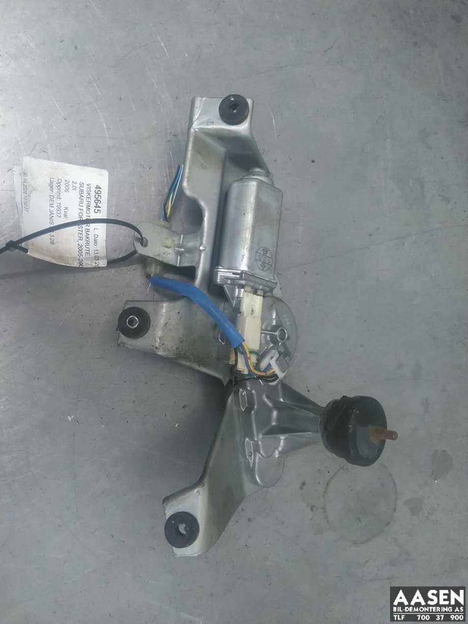Viskermotor bakrute til Subaru Forester, 2005-2008 (Type II, Fase 2)