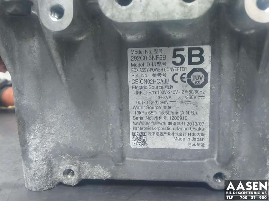 DCDC converter elbil til Nissan Leaf 2011-2017 (Type I)
