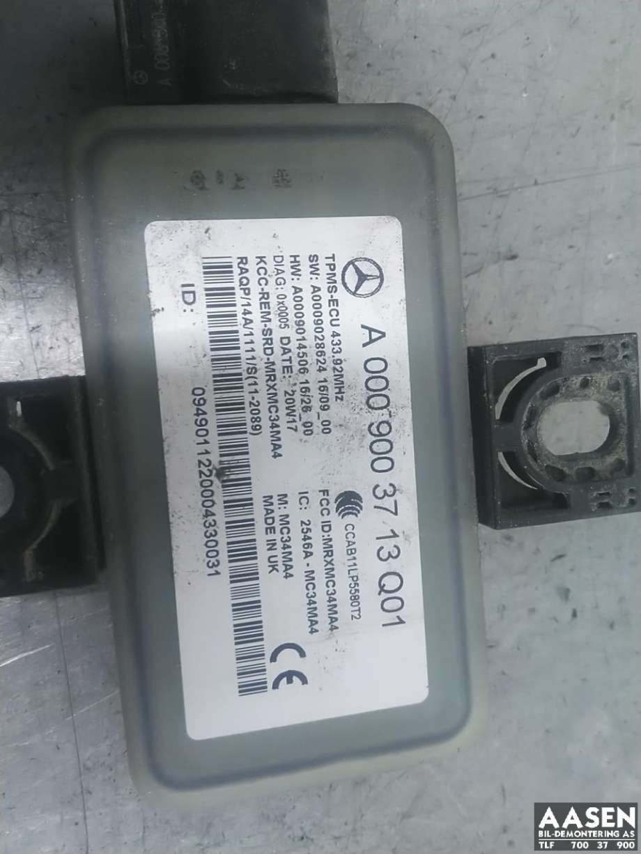 Sensor dekktrykk til Mercedes EQC 2019-->> (A 000 900 37 13|)