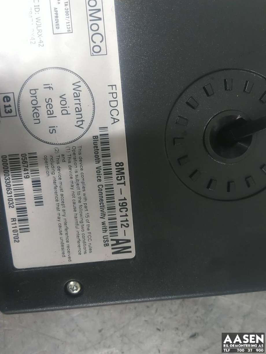Styreenhet bluetooth til Ford Kuga 2008-2012 (Type I) (8M5T-19C112-AM|)
