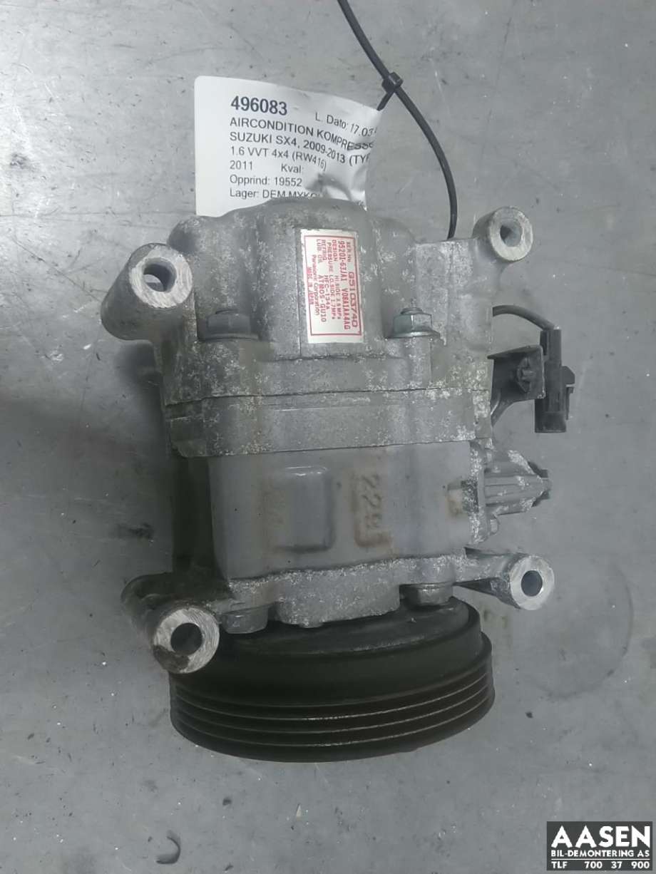 Aircondition kompressor til Suzuki SX4, 2009-2013 (Type I, Fase 2)  