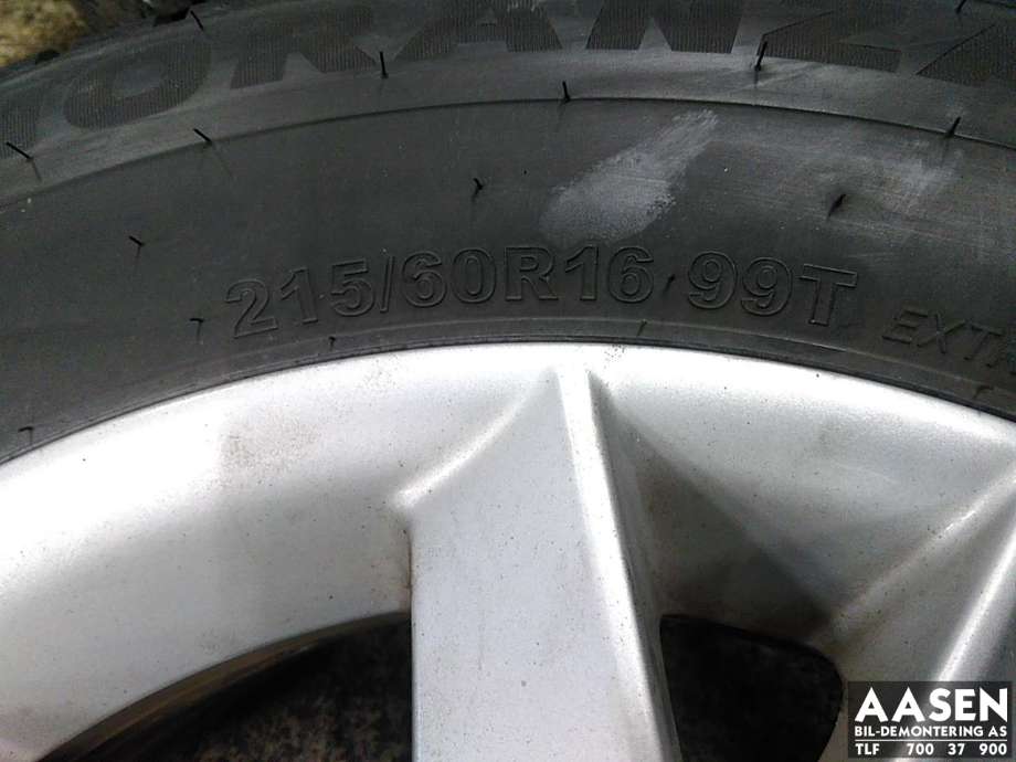 Hjulsett aluminium vinter til Citroën C5 2008-2017 (Type II)