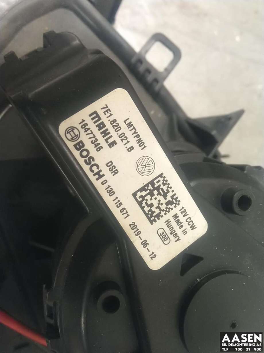 Varmeapparat motor til VW Transporter / Caravelle 2019-->> (T6.1) (T6.1) (7E1 820 021 B|)