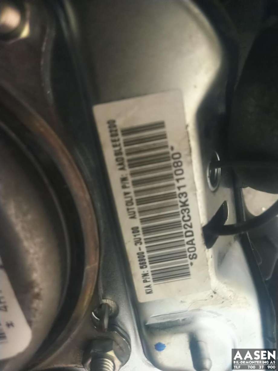 Airbag rattpute til Kia Sportage 2010-2016 (Type III)  