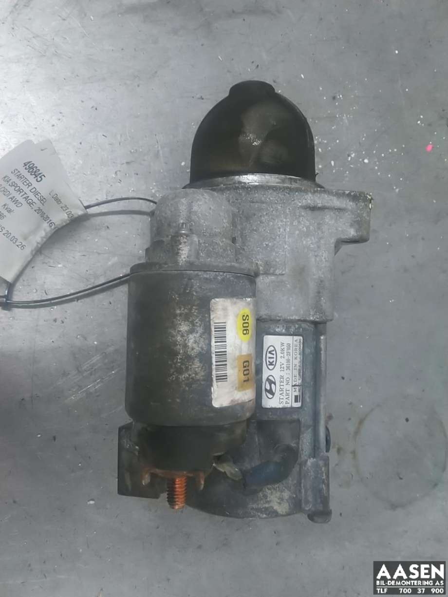 Starter diesel til Kia Sportage 2010-2016 (Type III)