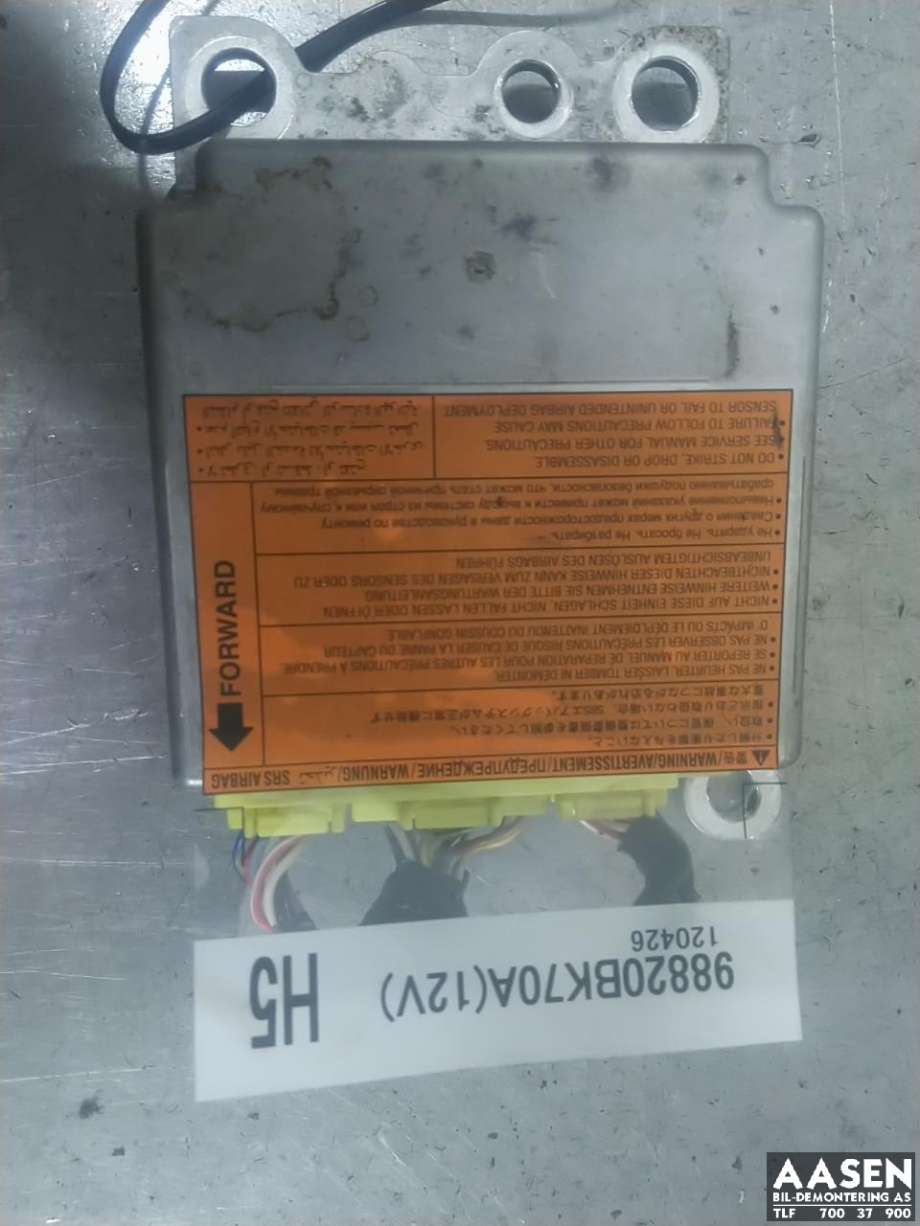 Airbag elektronikk til Nissan Qashqai, 2010-2014 (Type I, Fase 2)  