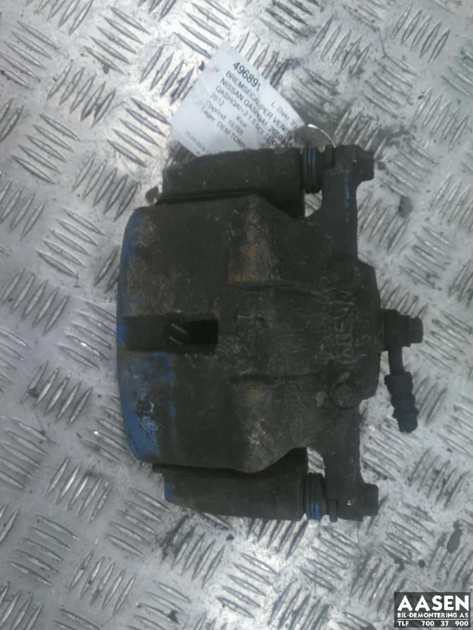Bremsecaliper venstre foran til Nissan Qashqai, 2010-2014 (Type I, Fase 2)  
