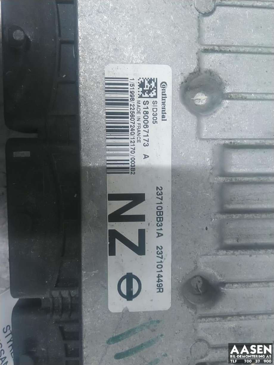 Styreenhet diverse til Nissan Qashqai 2010-2014 (Type I, Fase 2)