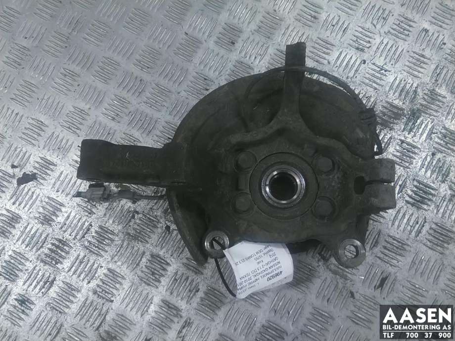 Hjulspindel høyre foran til Nissan Qashqai, 2010-2014 (Type I, Fase 2)  