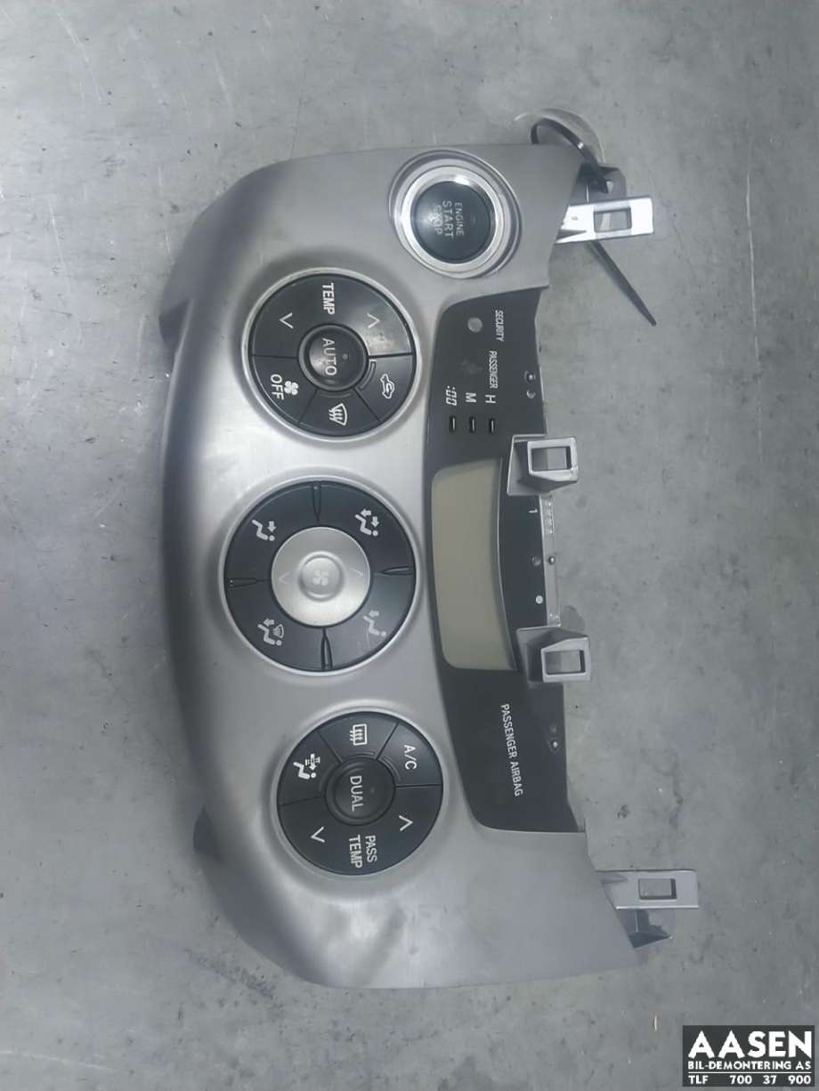 Varmeapparat betjening til Toyota RAV4, 2006-2009 (Type III, Fase 1)