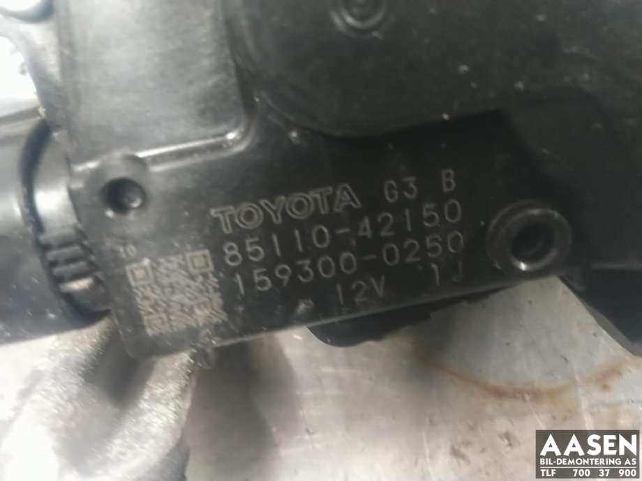 Viskermotor frontrute komplett m/overføring til Toyota RAV4 2006-2009 (Type III, Fase 1)